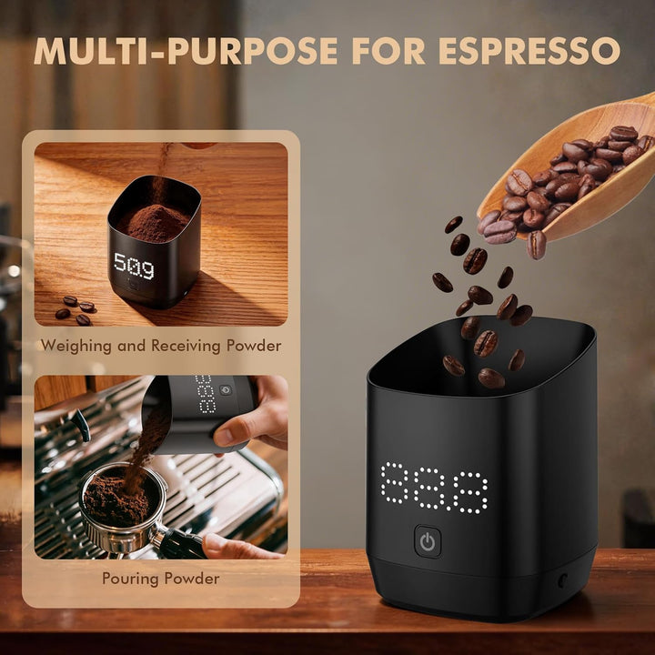 Digitale Kaffeewage mit LED-Display, Kaffee Waage mit LED-Display, Digitale Dosiermessbecher für Kaf