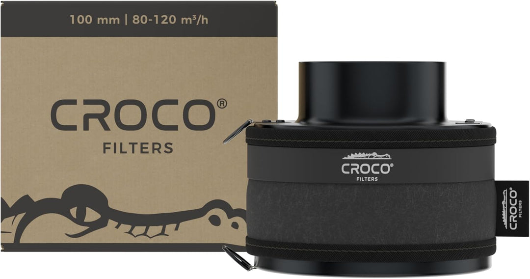 Croco - Aktivkohlefilter Grow - Kohlefilter für Growzelt - Growbox, Growzelt, Hydrokultur, Zuchtzelt