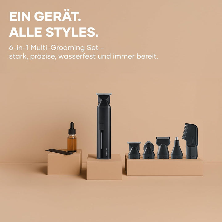 Severin Multi Grooming Set, Haarschneidemaschine, Barttrimmer, Körpertrimmer, Nasenhaartrimmer, Herr