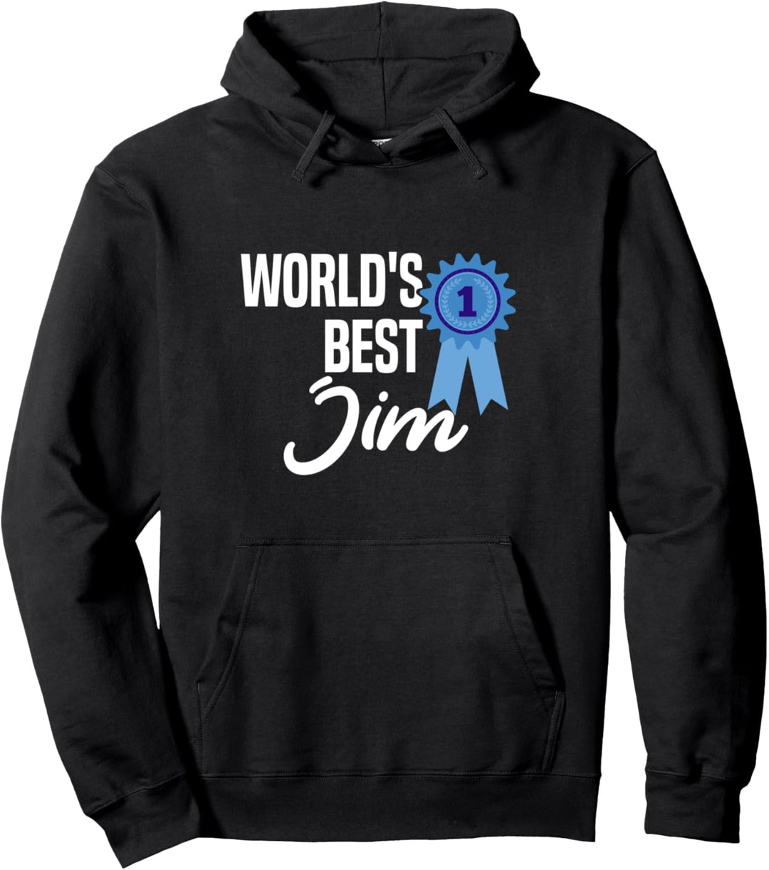 World's Best Jim Name Personalisiertes Pullover Hoodie