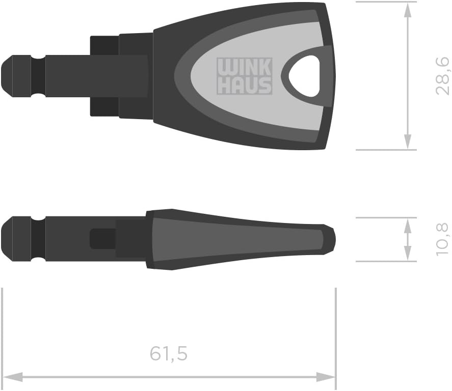 Winkhaus Nutzerschlüssel für blueCompact Schliessanlage, gelb, 5030326, Gelb
