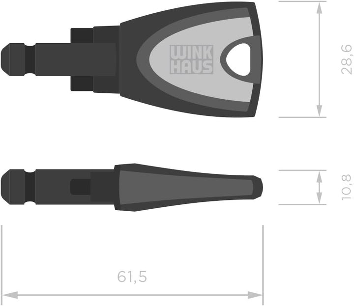 Winkhaus Nutzerschlüssel für blueCompact Schliessanlage, blau, 5030325, Blau