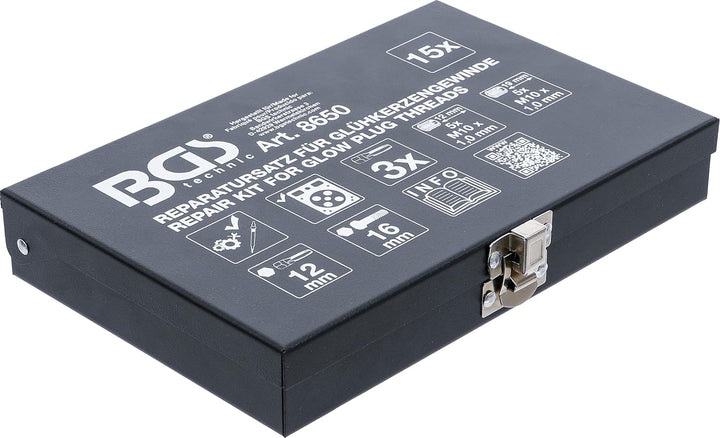 BGS 8650 | Reparatursatz für Glühkerzengewinde | M10 x 1,0 mm