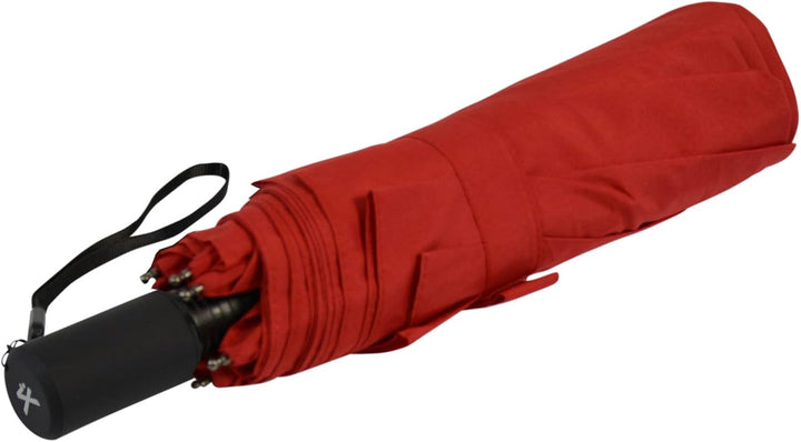 iX-brella Trekking XL Taschenschirm 115 cm gross mit Umhängetasche dark red, dark red