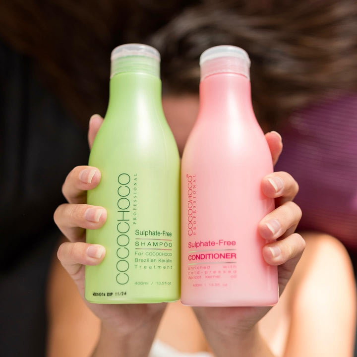 COCOCHOCO Professional Set Nach der Pflege - Sulfatfreies Shampoo 400 ml und Sulfatfreies Konditione