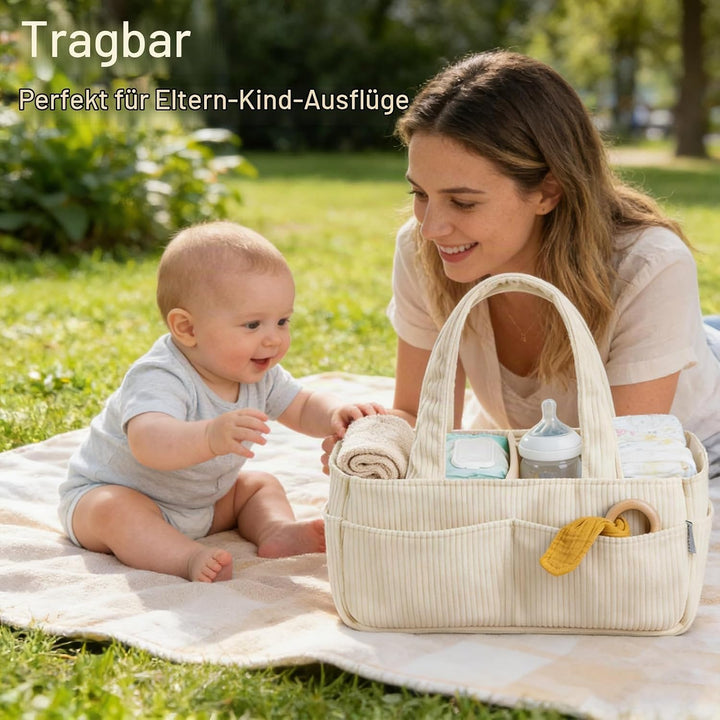 Wickelkorb Organizer, Baby-Aufbewahrungskorb für Wickeltisch, Wickelorganizer, Baby-Diaper-Caddy-Org