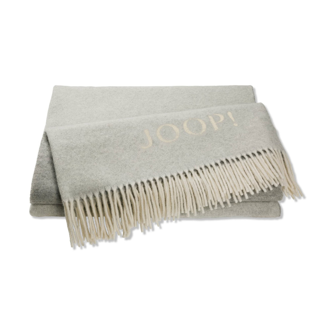 Joop! Plaid Fine Doubleface | Silber-Natur - 130 x 180 Silber-natur 130x180 cm, Silber-natur 130x180