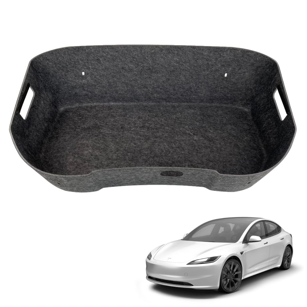 VLOX Tesla Model 3 Highland Frunk Organizer Aufbewahrungsbox – Passgenau für Modell 3 2021–2024, 60L