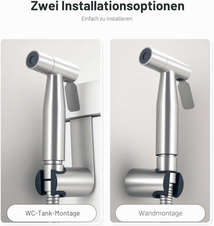 WEIDMAX Bidet-Handbrause,Hohe Powered Hand gehalten Bidet Sprayer Premium Edelstahl gebürstet Spraye