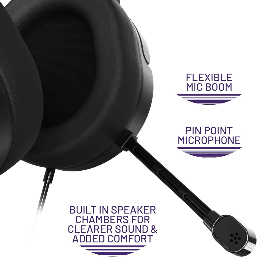 STEALTH Panther Gaming Headset Over Ear Gaming Headset PS4/PS5, Xbox, Switch, PC mit flexiblem Mikro