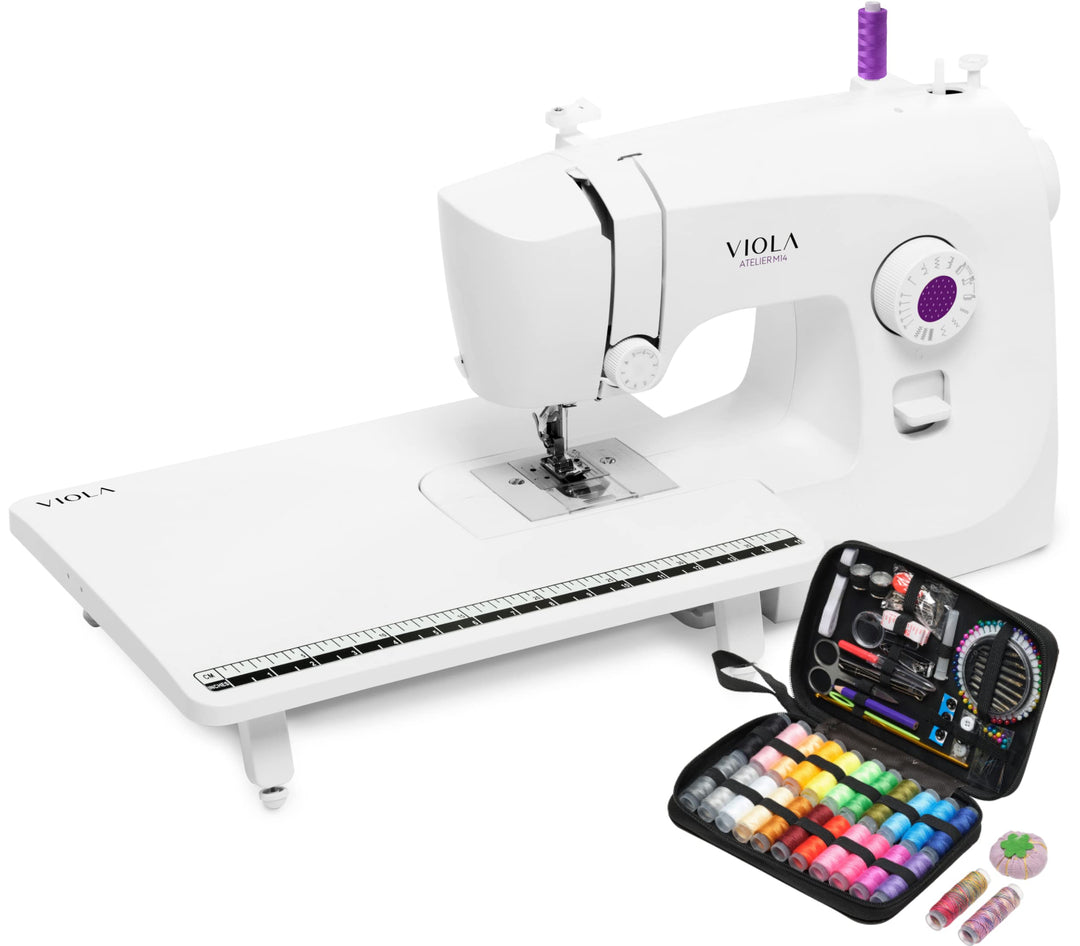 VIOLA Atelier M14 Nähmaschine mit Verlängerungstisch und Nähzubehör im Lieferumfang enthalten M14 PR