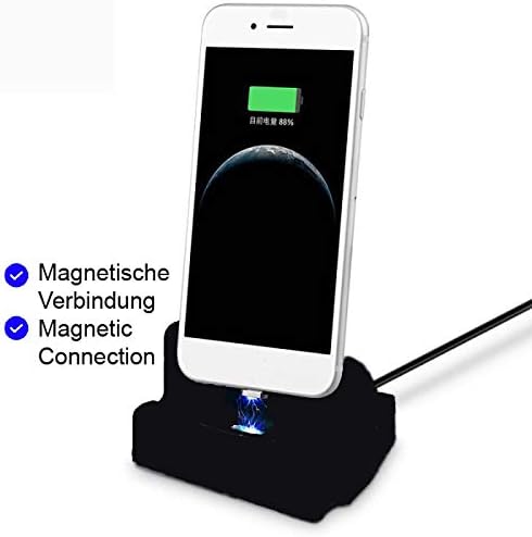 K-S-Trade Dockingstation Für LG Electronics K40S Hochwertige Docking Station Ladestation Synch-Stati