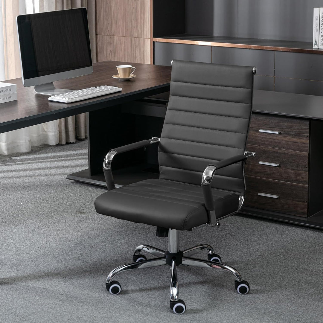 UEV Bürostuhl Ergonomisch Wippfunktion bis 150 kg belastbar Schreibtischstuhl mit Armlehne Drehstuhl