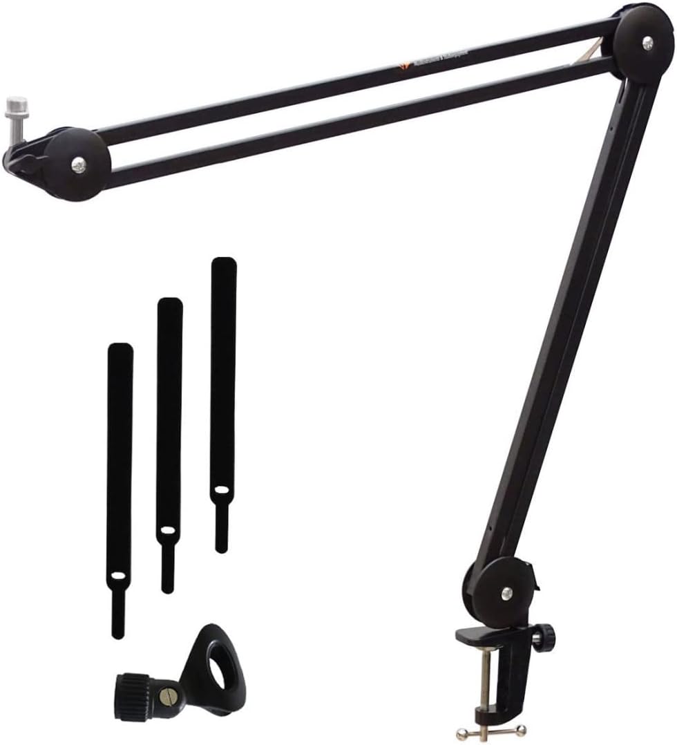 Rode NT1 5th Generation XLR USB Studio-Mikrofon Silber + keepdrum MS138 BK Gelenkarm Stativ Schwarz