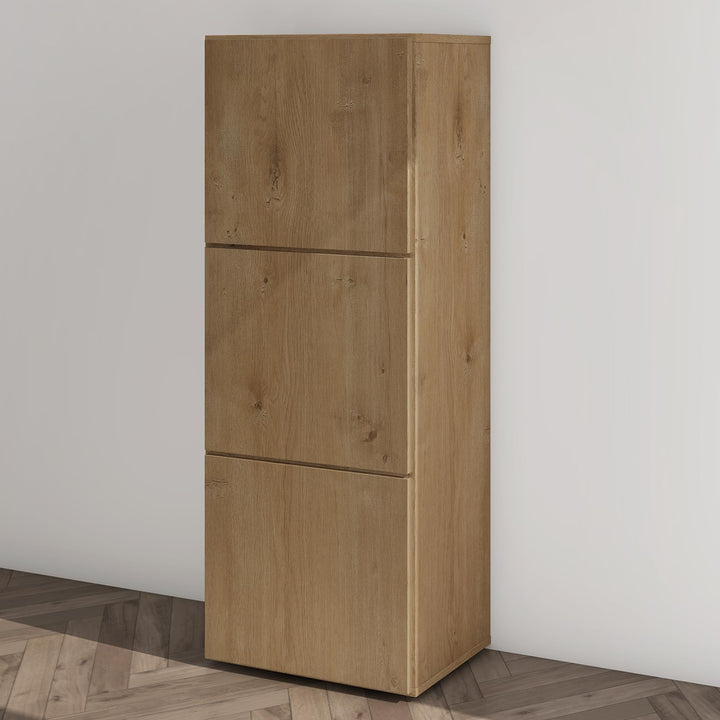 Mai & Mai Schuhschrank Schuhkommode mit 3 Schränken BTH: 45x36x120 cm Schuhregal Möbel in Kerneiche