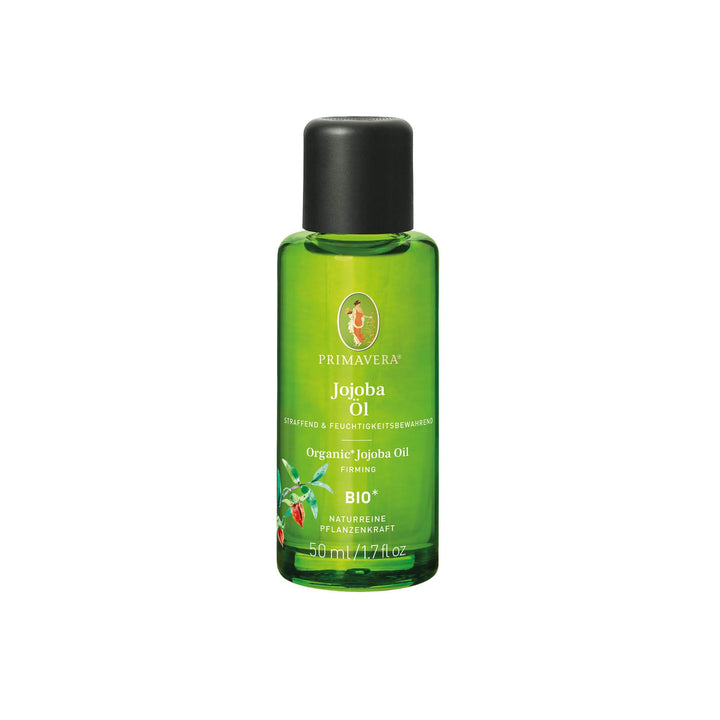 PRIMAVERA Pflegeöl Jojobaöl bio 2 x 50 ml – naturreine Pflanzenkraft – Glasflasche – Aromaöl, Körper