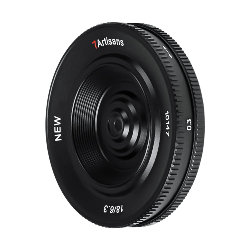 7artisans 18mm F6.3 II UFO-Objektiv, kompatibel mit Fuji X-Mount spiegellosen Kameras X-Ｍ1 X-Ｍ2 X-Ｈ1