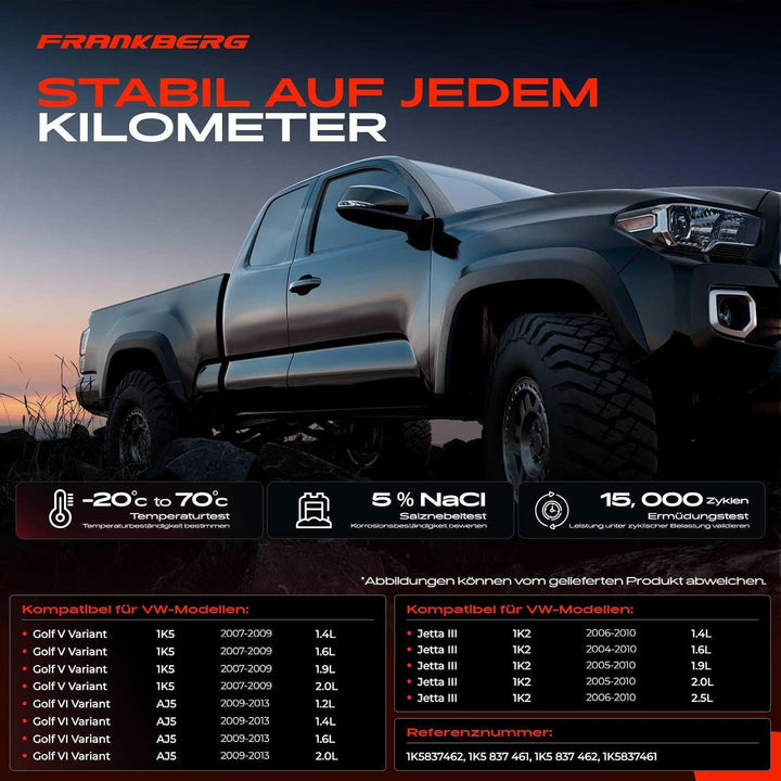 Frankberg 2x Fensterheber Vorne Links Rechts 1K5837461 | Kompatibel mit Golf VI Variant AJ5, Golf V