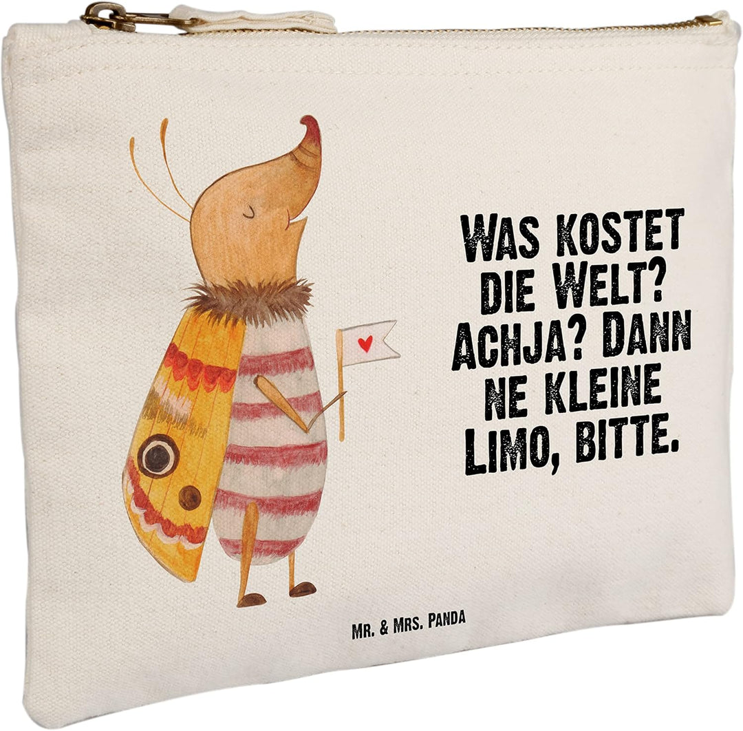 Mr. & Mrs. Panda Pencil case Nachtfalter Fähnchen Grösse M - Geschenk, was Kostet Die Welt, Spruch W