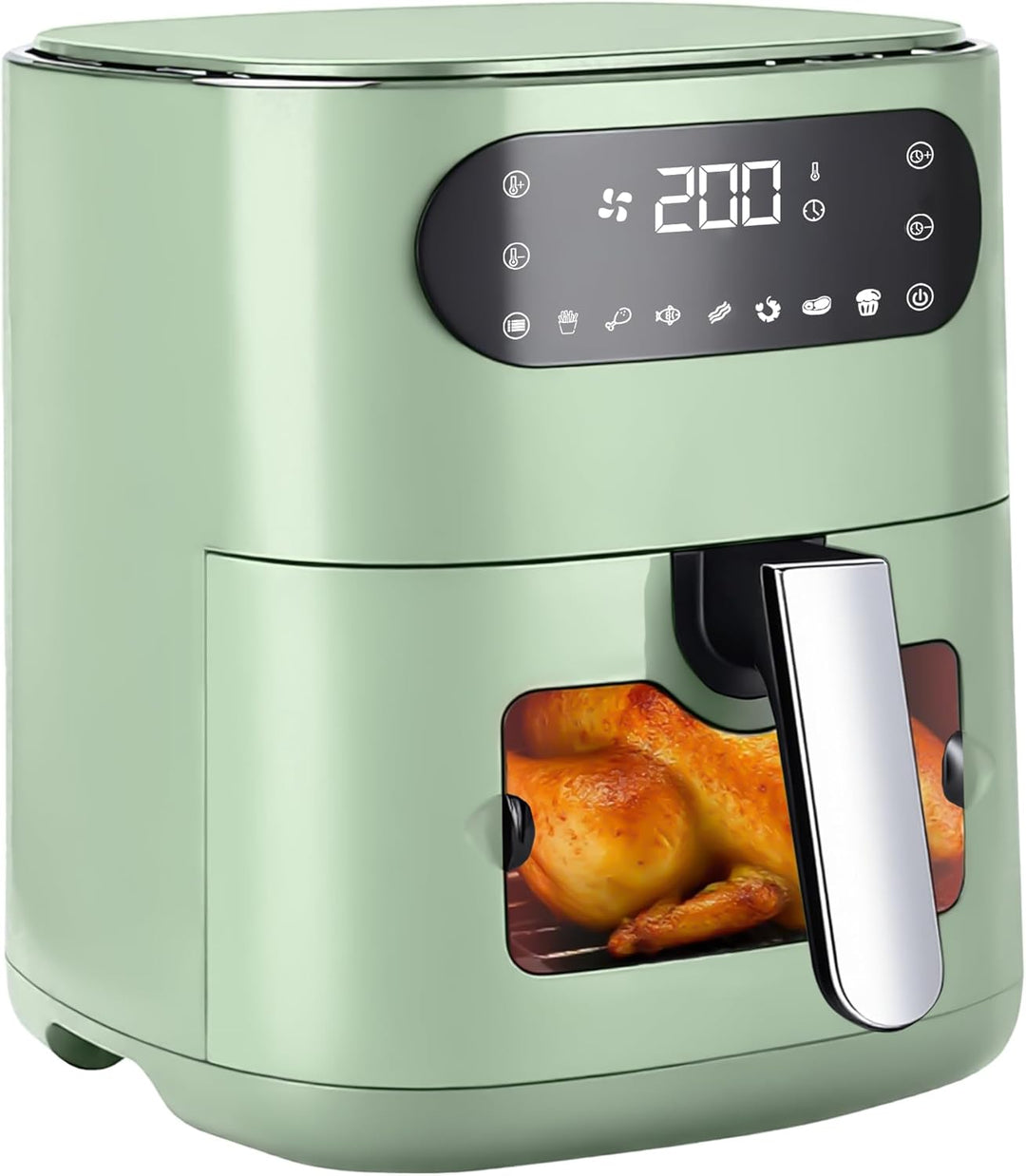 Citybee Airfryer Heissluftfritteuse 6L Sichtfenster - 7 Garprogramme 11 Funktionen Leise Heissluftfr