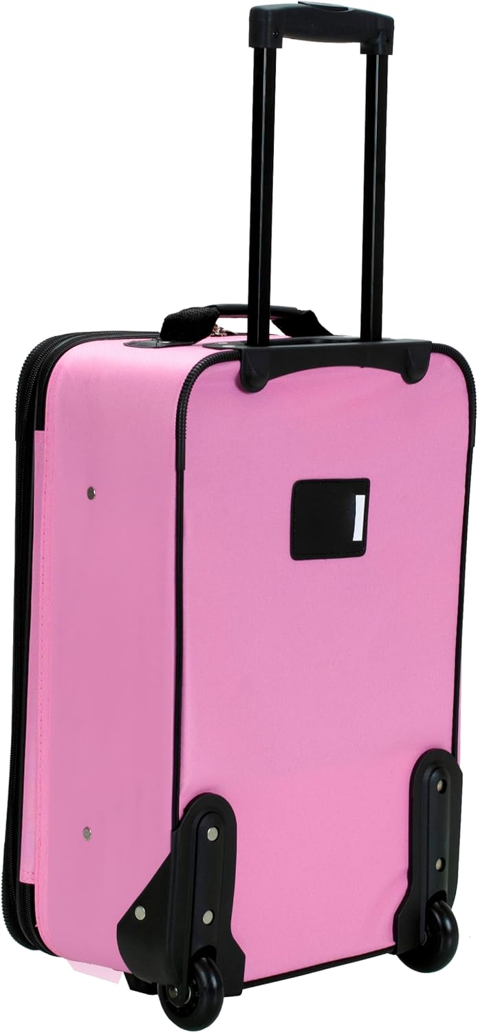 Rockland Fashion Softside Gepäck-Set, aufrecht stehend, Rose, Einheitsgrösse, Fashion Softside Gepäc