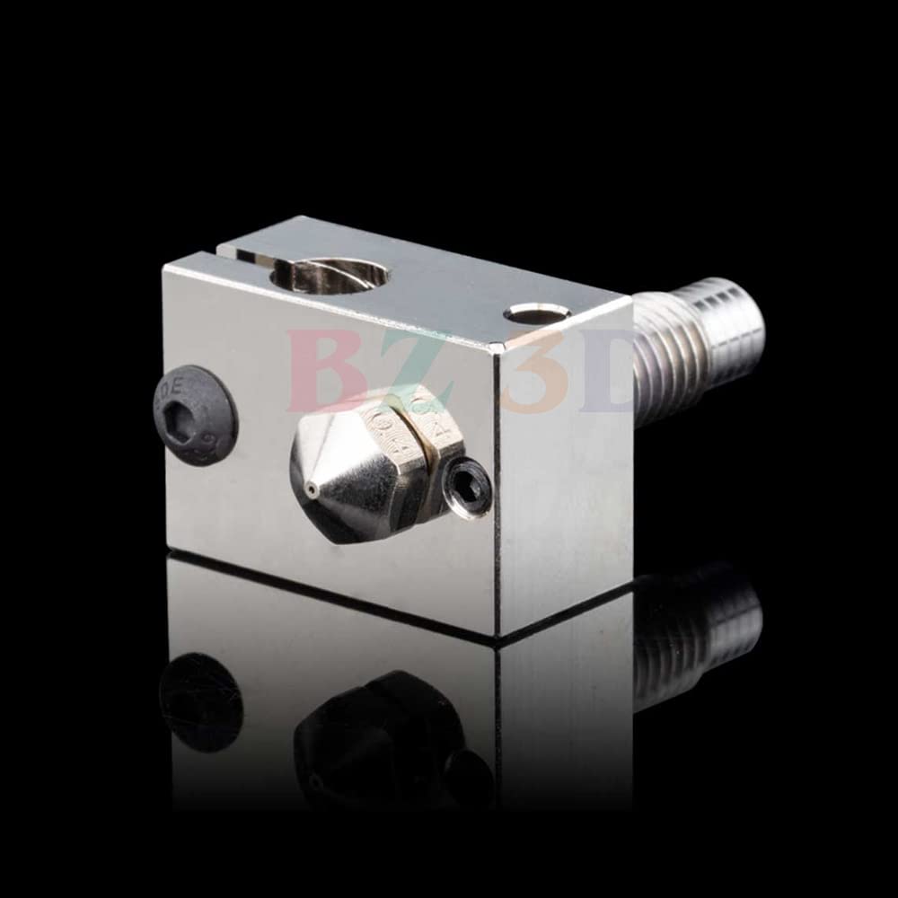 BZ 3D V6 All Metal Plated Copper Hotend,V6 Plattierte Kupfer Düse 0.4,Heizblock für V6 Hotend,Prusa