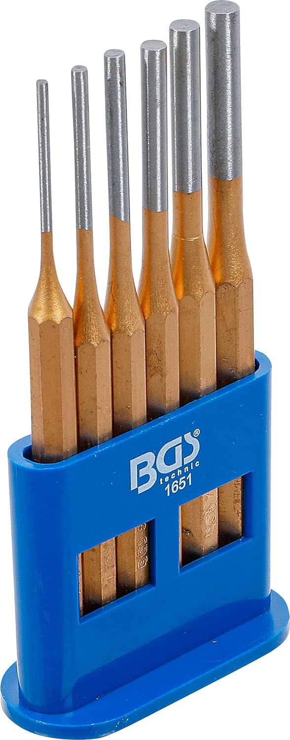 BGS 565 | Locheisen-Satz | 9-tlg. | 3-12 mm | inkl. Kunststoff-Koffer | Stanzeisen-Set + 1651 | Spli