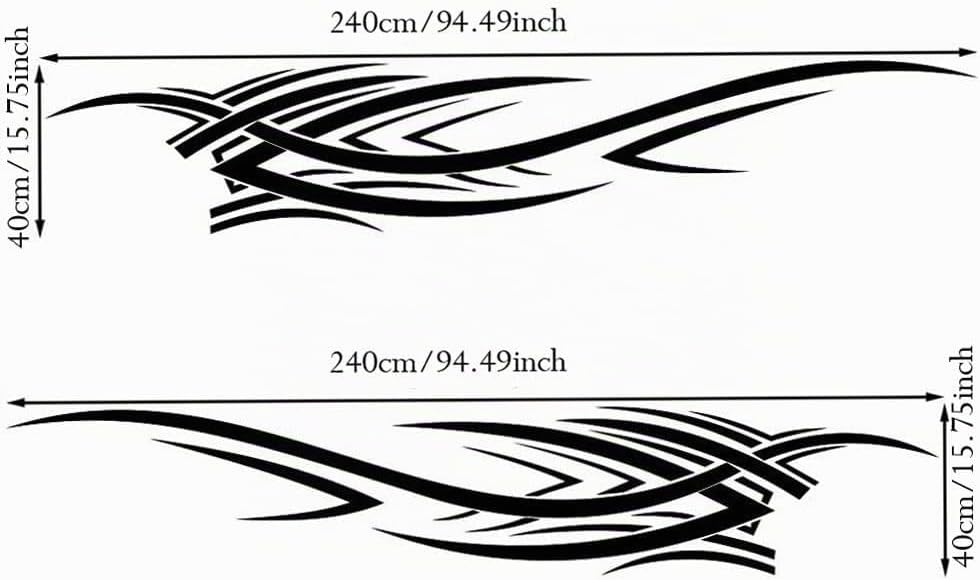 Riloer Auto Flamme Totem Körper Aufkleber, Universal Auto Seite Vinyl Aufkleber, Auto Aussen Dekorat