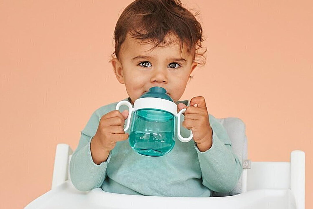 Mepal – Baby 3er Geschirrset Mio – Inklusive auslaufsicherem Trinkbecher, Lernteller & Lernlöffel –