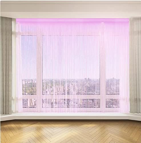 HSYLYM String Türvorhang Fensterdekoration Raumteiler Dekoration Einzelvorhang für Fenster 90x200cm