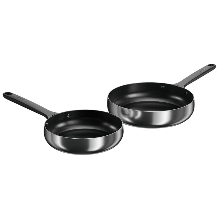 BergHOFF Home Pfannenset - 2-tlg. - Antihaft-Pfanne ohne pfas – beschichtete Pfannen – Edelstahlpfan