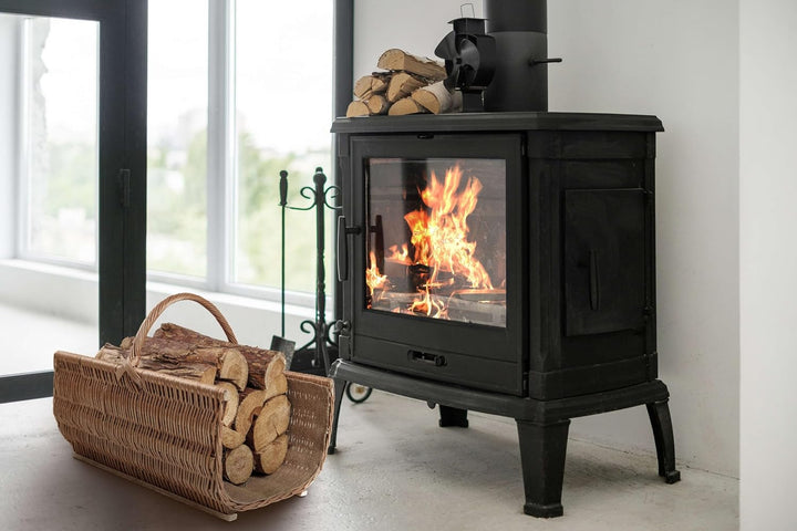 BOGATECO Weidenkorb mit Griff | Grosser Kaminkorb 60X45X30 | Handgewebt | Holzkorb mit Verstärkung 6