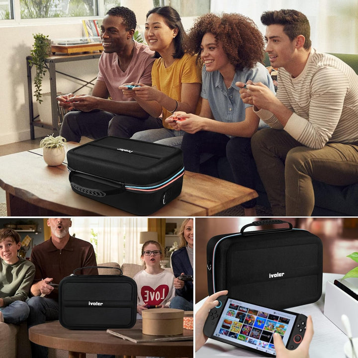 ivoler Tasche Kompatibel mit Nintendo Switch 2 Model 2025, Deluxe Harte Tragetasche Schutz Portable