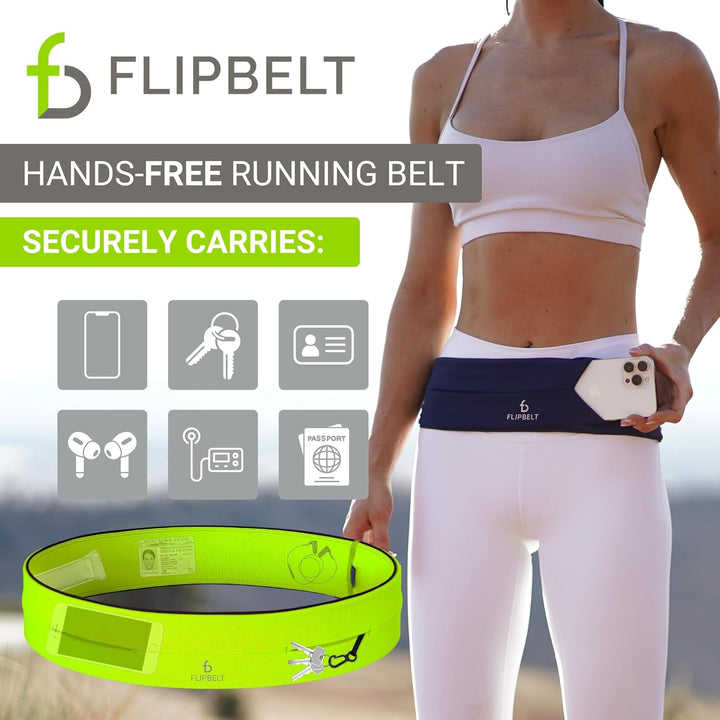 FlipBelt Classic - Gürtel mit Mehreren Taschen, Unisex XL Gelb, XL Gelb