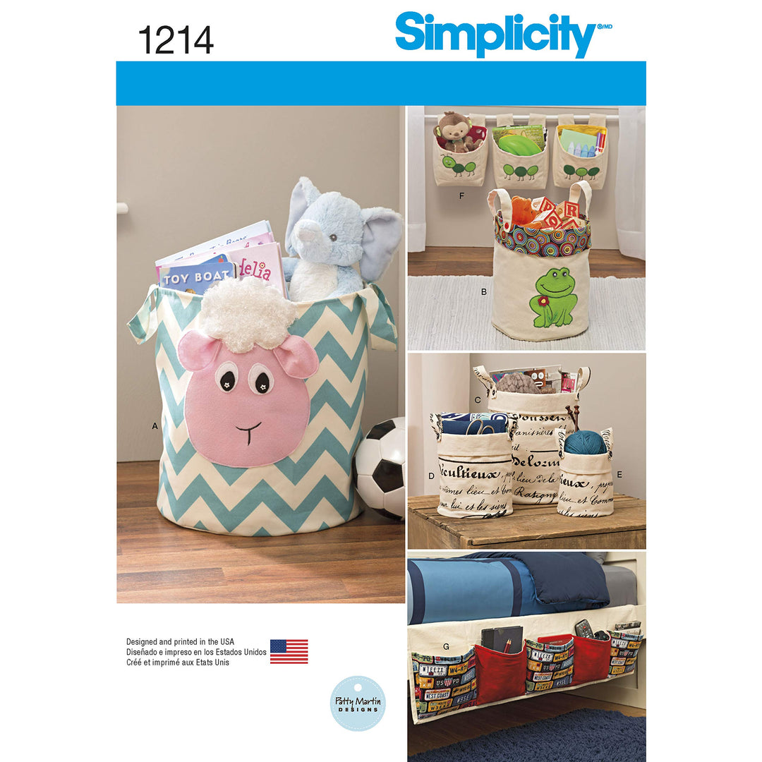 Simplicity 1214 Grösse OS Organisatoren für Schnittmuster, Mehrfarbig