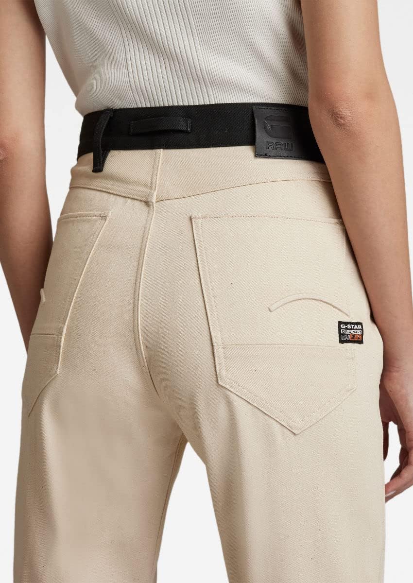 G-STAR RAW Damen 5620 3D Cropped Bootcut Pm Jeans 32W / 30L Beige (Ecru D21066-c525-159), 32W / 30L
