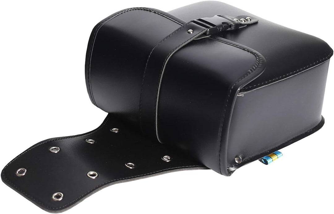 Paar Motorrad Satteltaschen Leder PU wasserdichte abnehmba Satteltasche Werkzeugkasten