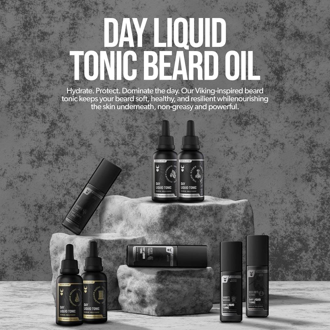 The Beard Struggle Day Liquid Tonic Bartöl für Männer – Platinum Collection (Surtr's Fury) – Bartpfl