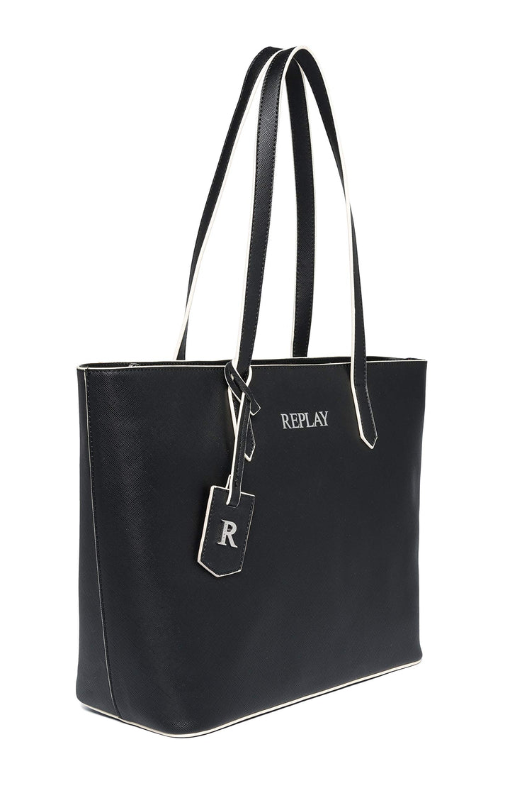 Replay Damen Fw3074 Henkeltasche, UNIC 098 Black, 098 Black