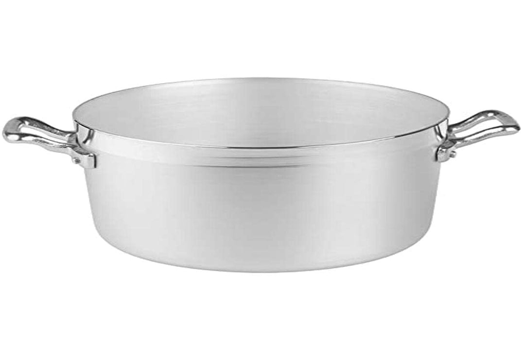 Pentole Agnelli Kasserolle mit 2 Griffen, Edelstahl, Silber, 20 cm 3.3 Litri, 3.3 Litri