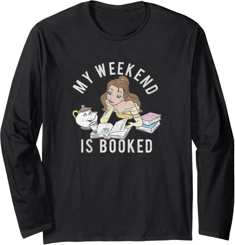 Disney Beauty And The Beast Belle My Weekend Is Booked Langarmshirt