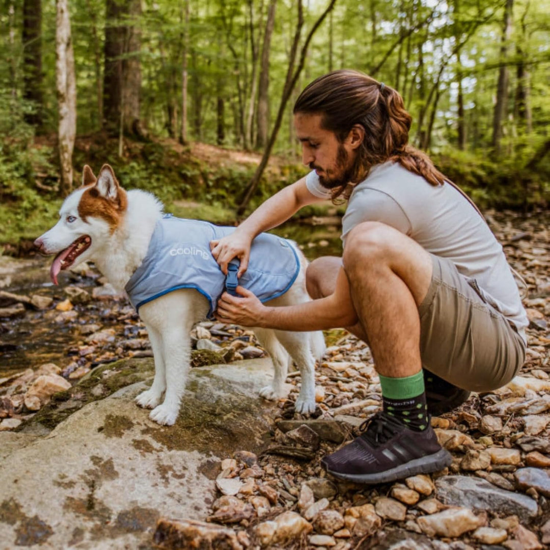 Kurgo Hundekühlweste - Sommer-Kühljacke - Hundemantel kompatibel mit Geschirr - Reflektierende Akzen