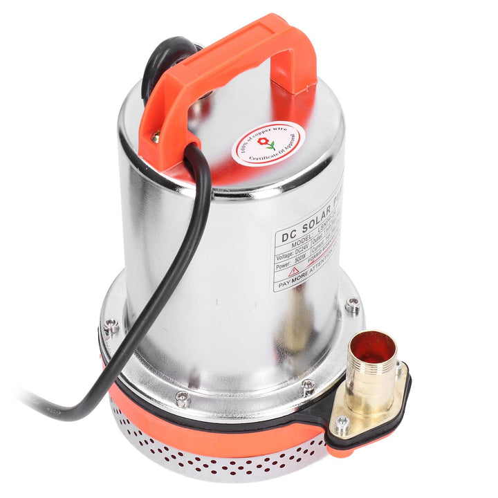 DC 24V 500W Tauchpumpe mit Edelstahlgehäuse – Solar- & Brunnenpumpe mit Vollkupfermotor für Garten,