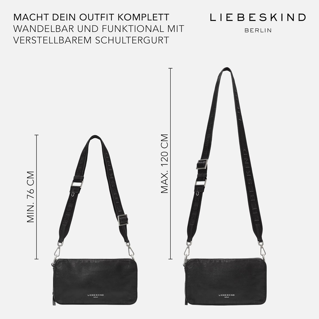 Liebeskind Damen Clarice Crossbody M Schwarz, Schwarz