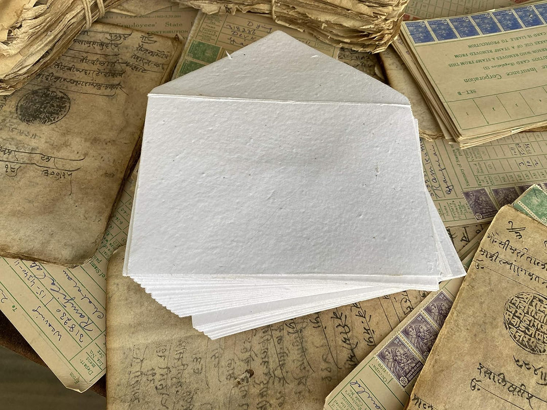 Wanderings Handgemachte Pflanzbare Blumensamen-Papierumschläge - 11 x 16cm - 25 Stück -Perfekt Für E