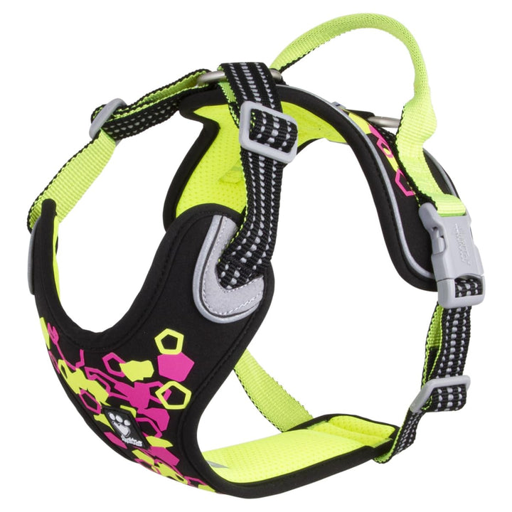 Hurtta Weekend Warrior Neon Hundegeschirr II (Licorice, Lakritz, 55-70 cm) licorice, Lakritz 55-70 c