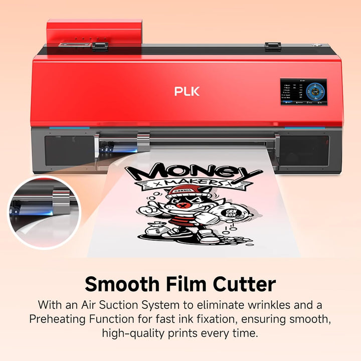 PLK DTF-Drucker A3 XP600 DTF, 2 x Druckgeschwindigkeit als L1800 & L805, automatische Reinigung, int