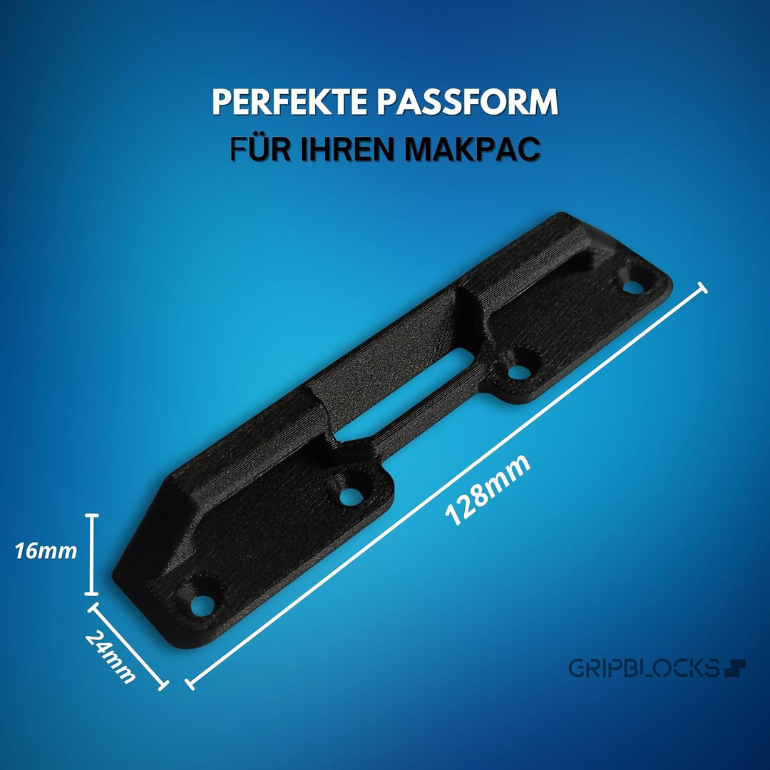 Halterungen für L-BOXX, 4 Stück schwarze Fixierungen, kompatibel mit Bosch Sortimo L-SAFE System, Mo