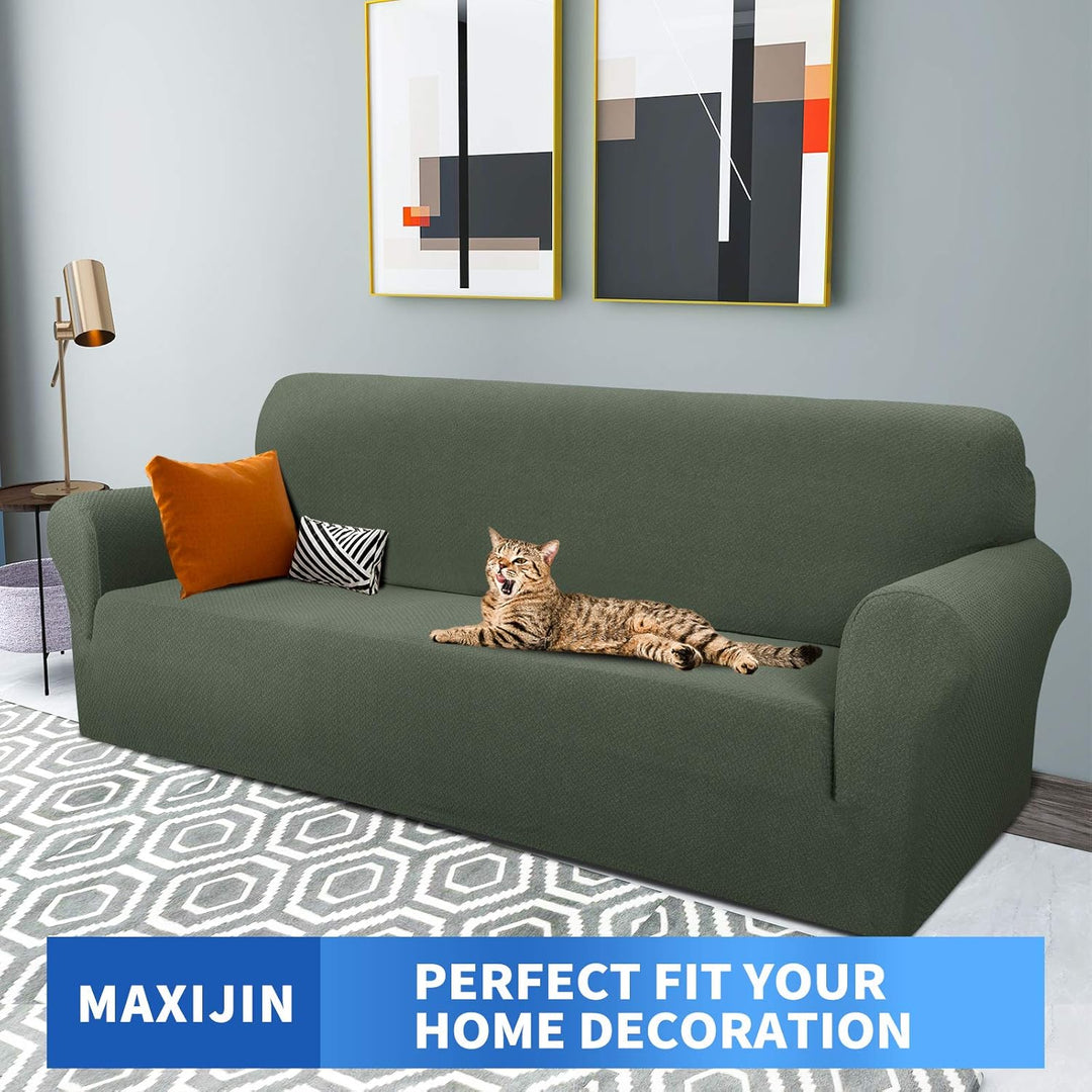 MAXIJIN Creative Jacquard Extra grosse Couchbezüge für 3- oder 4-Sitzer, super Dehnbare rutschfeste