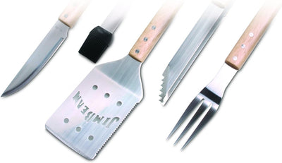 JIM BEAM Grillbesteck-Geschenkset/ Holzgriffe/ 5